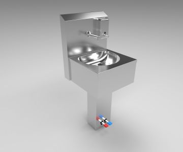 Single Double Foot Pedal Hand Washing Sink - 1AP