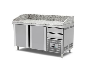 Granite Top Pizza Preparation Refrigerators (Fan Cooling)