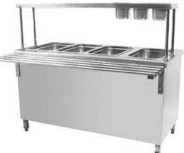 BAIN-MARIE 2123000502 3 HOT + 1 COLD (WITHOUT GN PANS) 1/1 150 1500*950*900