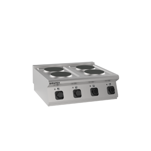 Electric Cooker With 4 Round  Hot Plates, Countertop
