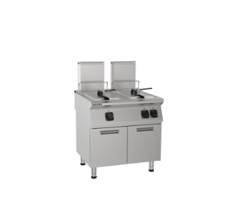 Electric Fryer 2x12 Lt.Wıth Cupboard