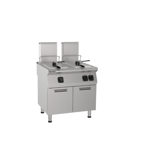 Electric Fryer 2x12 Lt.Wıth Cupboard